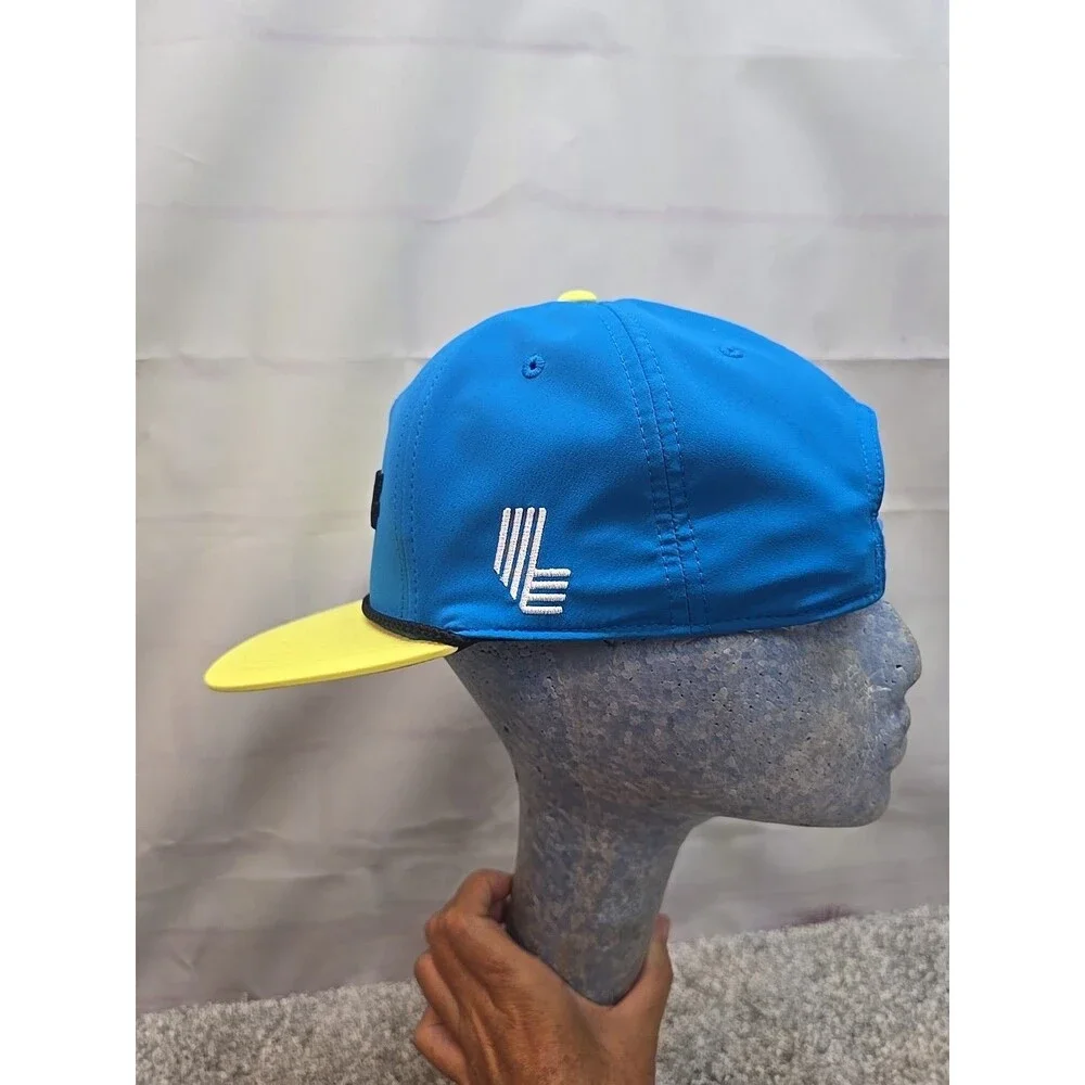 LIV GOLF Hat Cap Adjustable FlexFit 110 Blue Yellow